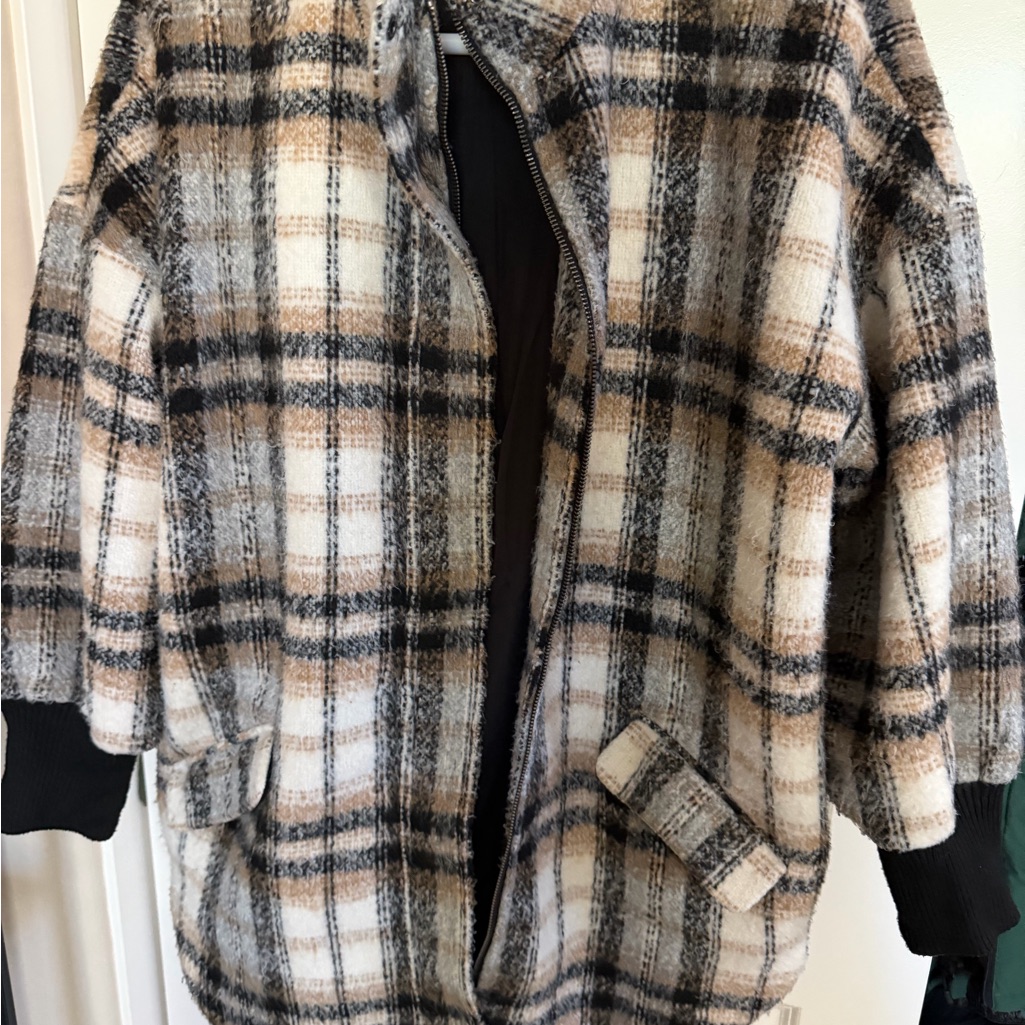 Steve Madden Bb Dakota Plaid Jacket - S